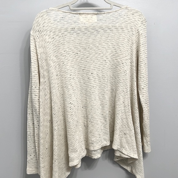 ANTHROPOLOGIE PUELLA Slub Speckled Long Sleeve Top Size M - Picture 4 of 7